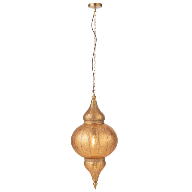 J-Line Hanging lamp bore metal gold large 40891 large