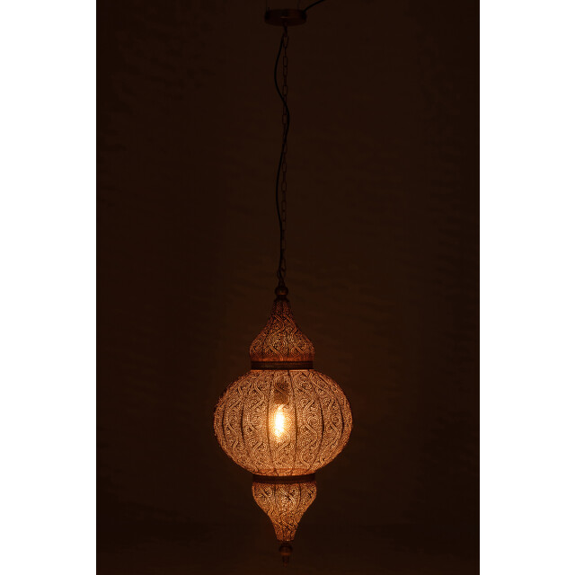 J-Line Hanging lamp bore metal gold large 40891 large