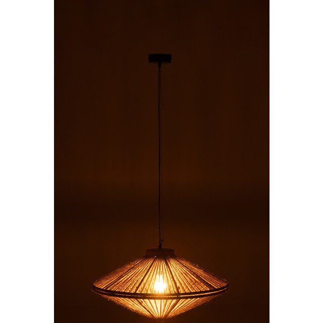J-Line Hanging lamp ovni iron/jute natural small 46462 large