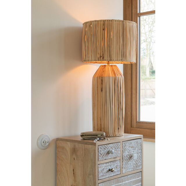 J-Line Lamp hanna bananas leaves natural 20796 large