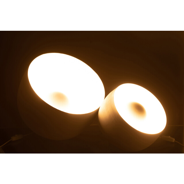 J-Line Lamp metal white large 33143 large