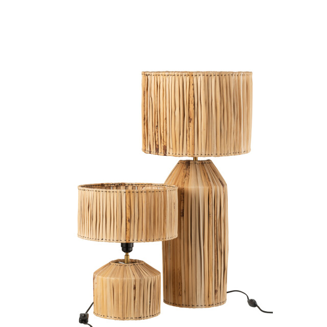 J-Line Lamp hanna bananas leaves natural 20796 large