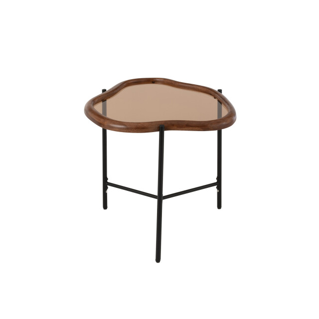 J-Line Coffee table zip glass multicolored 57501 large