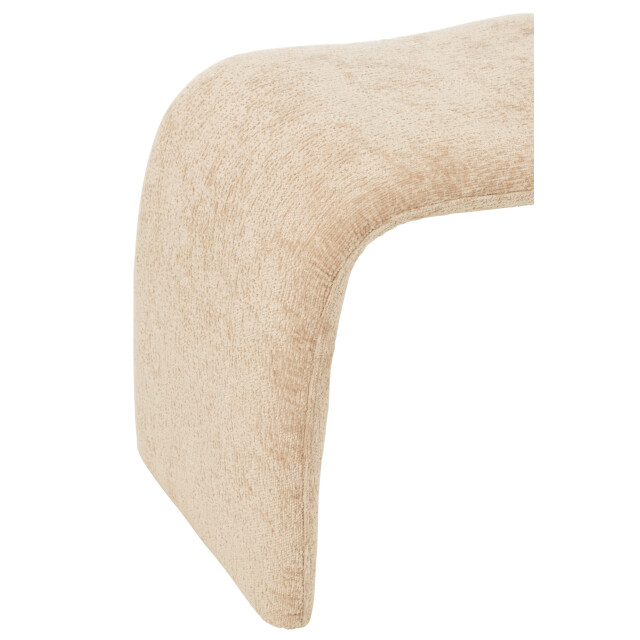 J-Line Stool n shape textile beige 49447 large