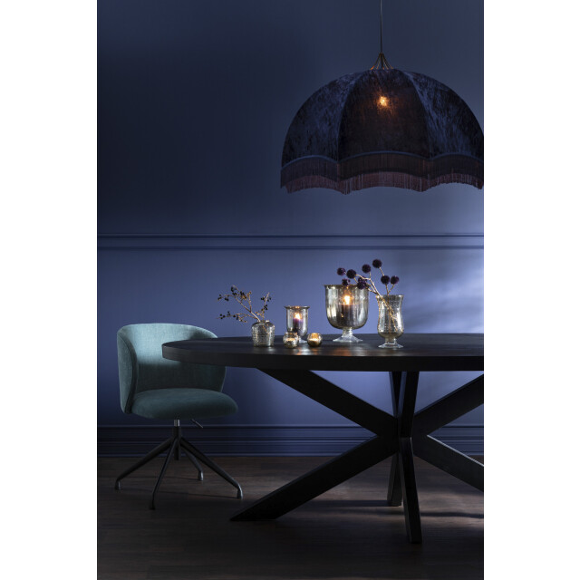 J-Line Hanging lamp velvet/cotton purple 37783 large