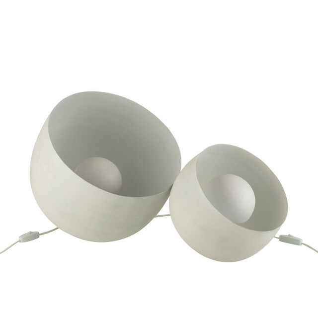 J-Line Lamp metal white large 33143 large