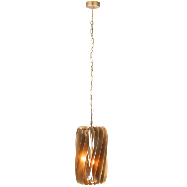 J-Line Ceiling lamp tina iron black gold 47435 large