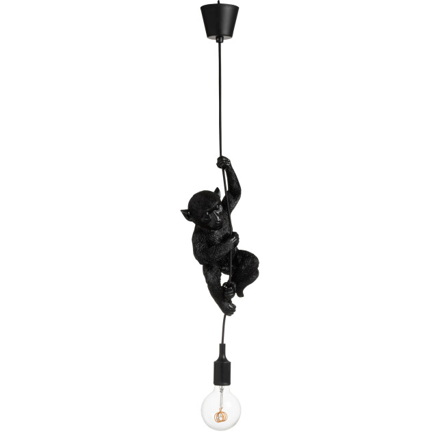 J-Line Lamp ape hanging polyresin black 94255 large