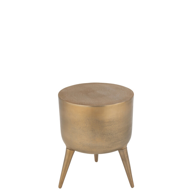 J-Line Stool fone aluminium gold 45949 large