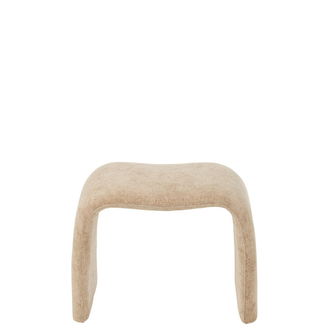 J-Line Stool n shape textile beige 49447 large