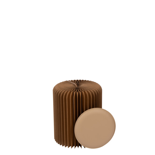J-Line Pouffe foldable paper camel 56757 large