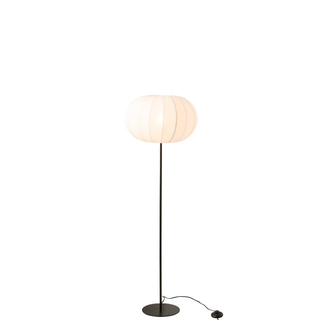 J-Line Floor lamp lantern metal/textile white small 54208 large