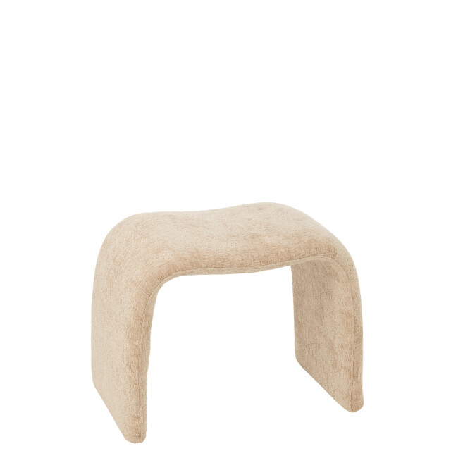J-Line Stool n shape textile beige 49447 large