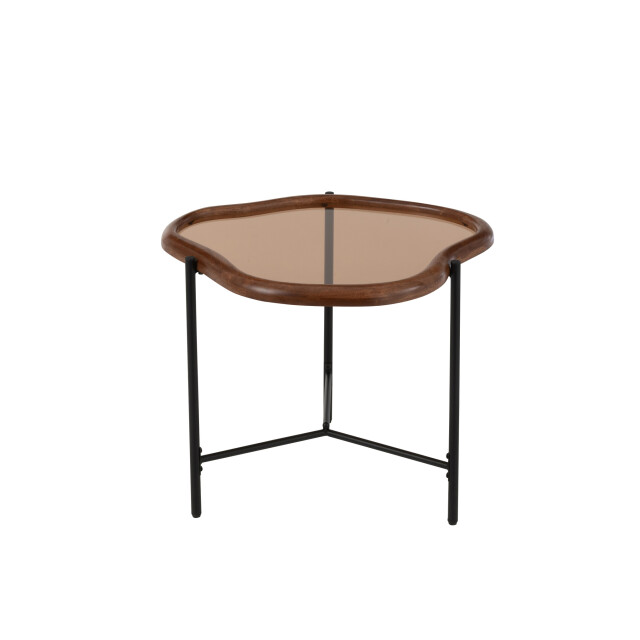 J-Line Coffee table zip glass multicolored 57501 large