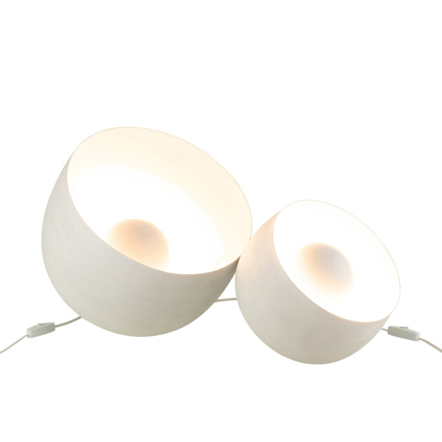 J-Line Lamp metal white large 33143 large
