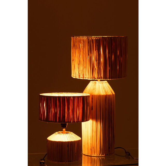 J-Line Lamp hanna bananas leaves natural 20796 large