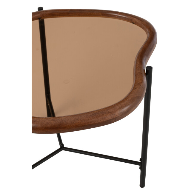 J-Line Coffee table zip glass multicolored 57501 large