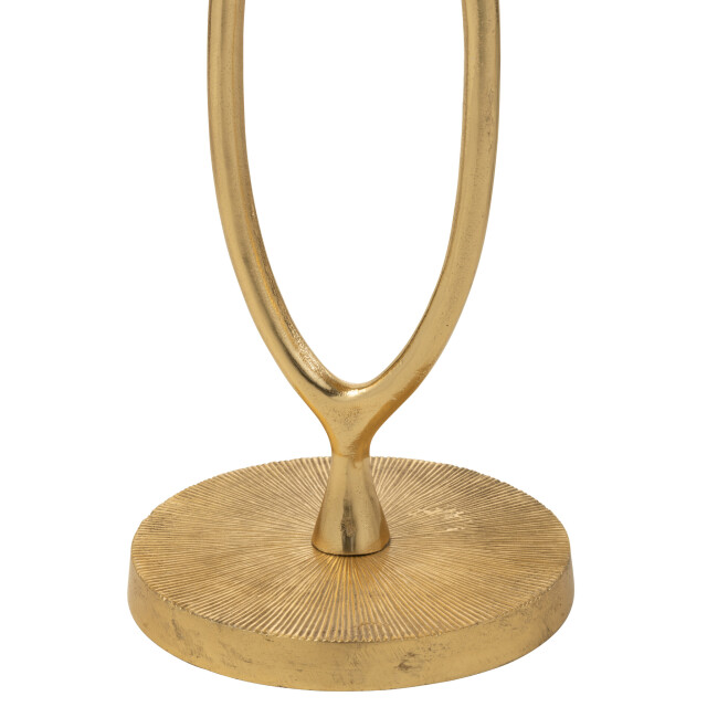 J-Line Table d'appoint tiana aluminium or 36319 large