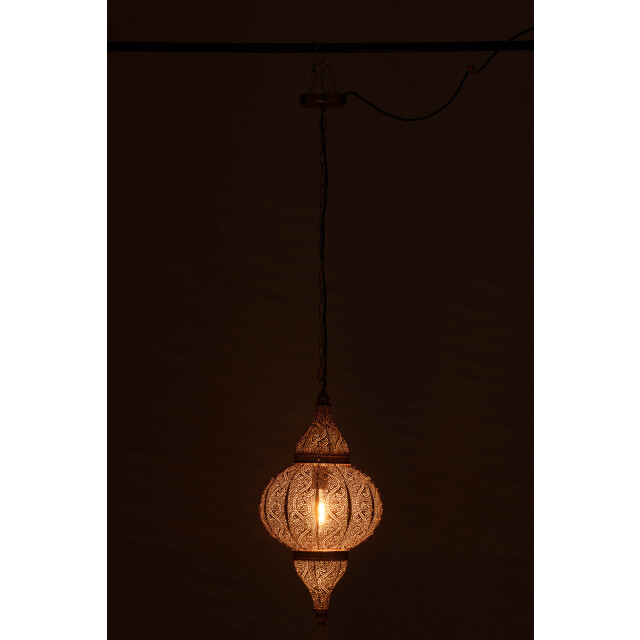 J-Line Hanging lamp bore metal gold small 40890 large