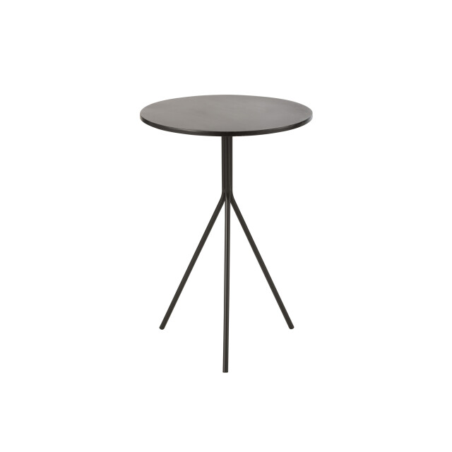 J-Line Cofee table round metal black 46188 large