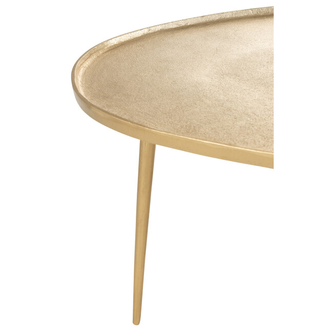 J-Line Set of 2 sidetables vinta aluminium gold 36258 large