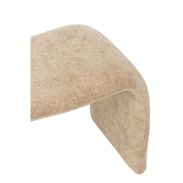 J-Line Stool n shape textile beige 49447 large