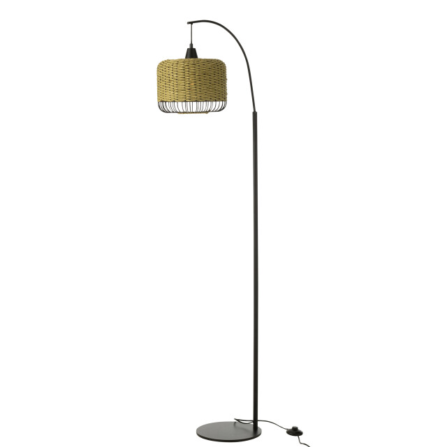 J-Line Floor lamp lantern metal green 53780 large