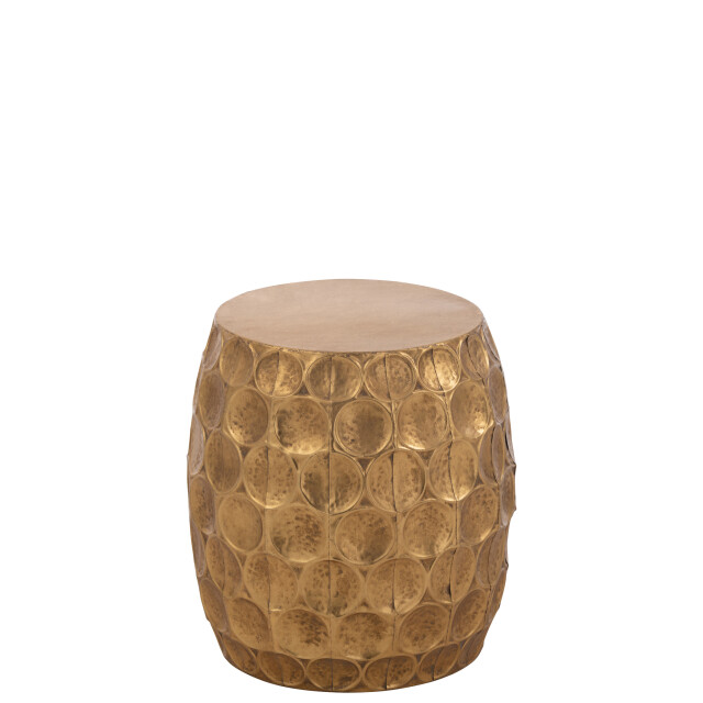 J-Line Stool panorama metal gold 46435 large