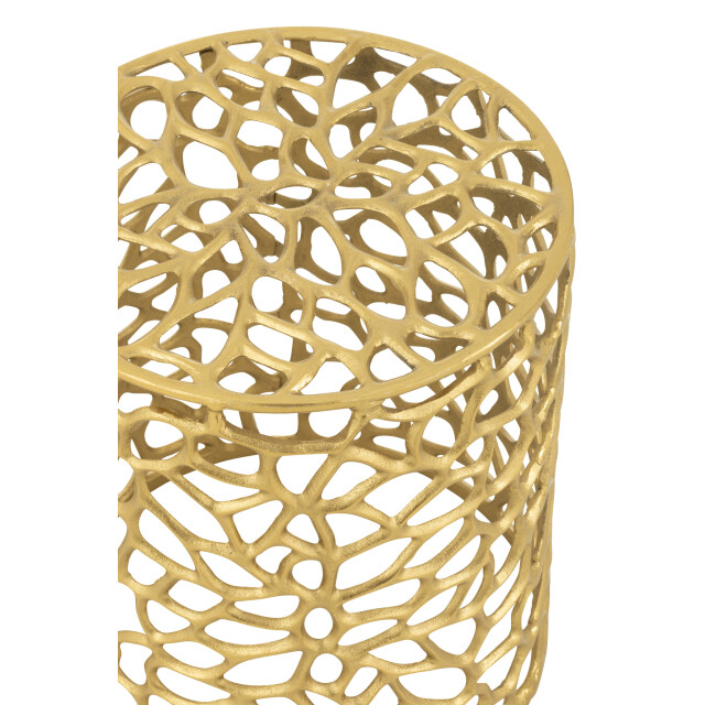 J-Line Stool cylinder aluminium gold colored 55942 large