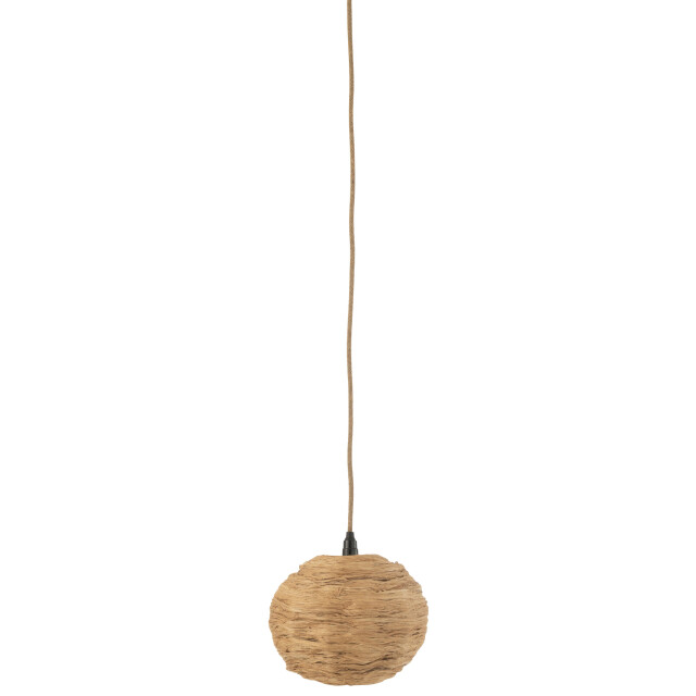 J-Line Hanging lamp ball banana leaf natural small 37774 large