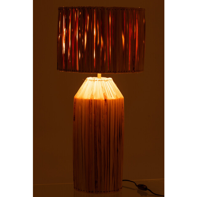 J-Line Lamp hanna bananas leaves natural 20796 large