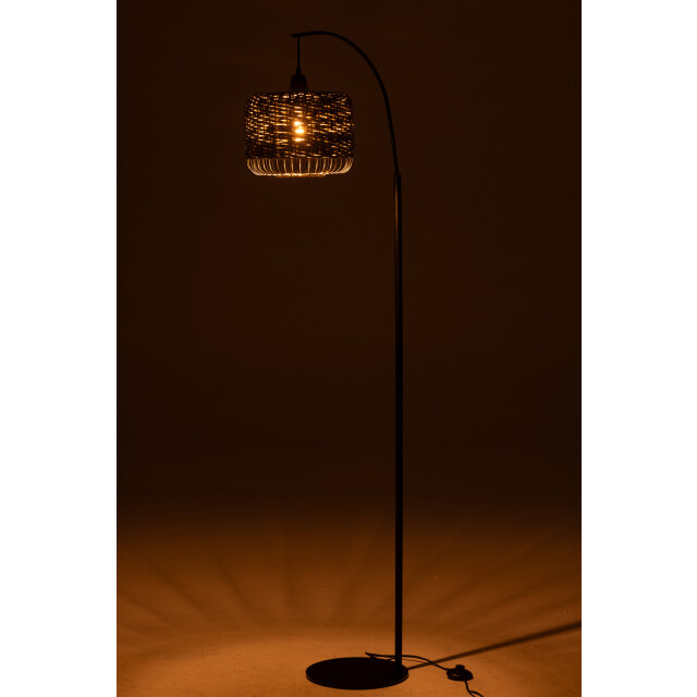 J-Line Floor lamp lantern metal green 53780 large