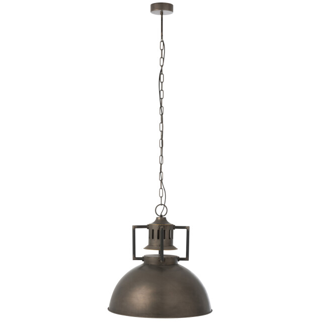 J-Line Hanglamp industrial metal grey 10325 large