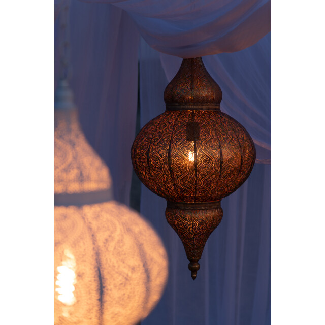 J-Line Hanging lamp bore metal gold small 40890 large