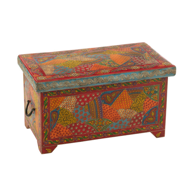 J-Line Trunk delhi mango wood mix 50578 large