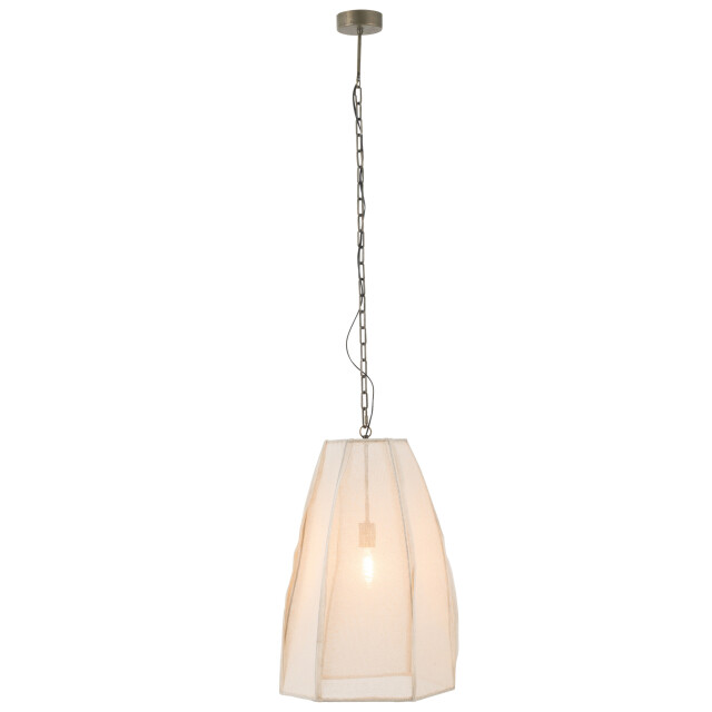 J-Line Ceiling lamp pear linen/iron white large 40965 large