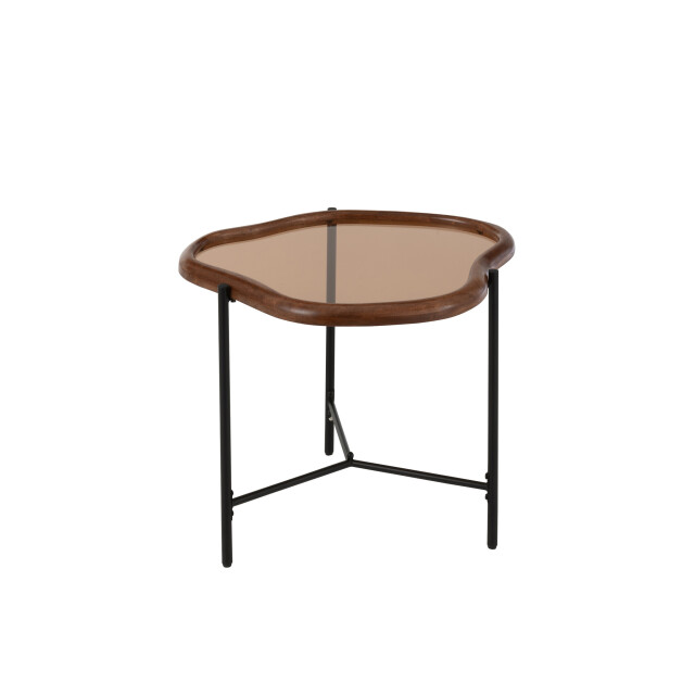 J-Line Coffee table zip glass multicolored 57501 large