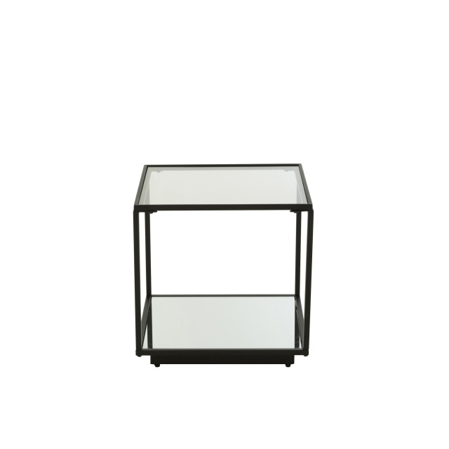 J-Line Coffee table iron/glass black small 55910 large