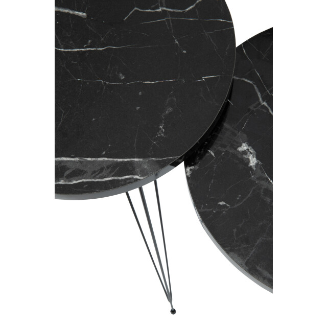 J-Line Set of 3 sidetables pb/metal black 36206 large