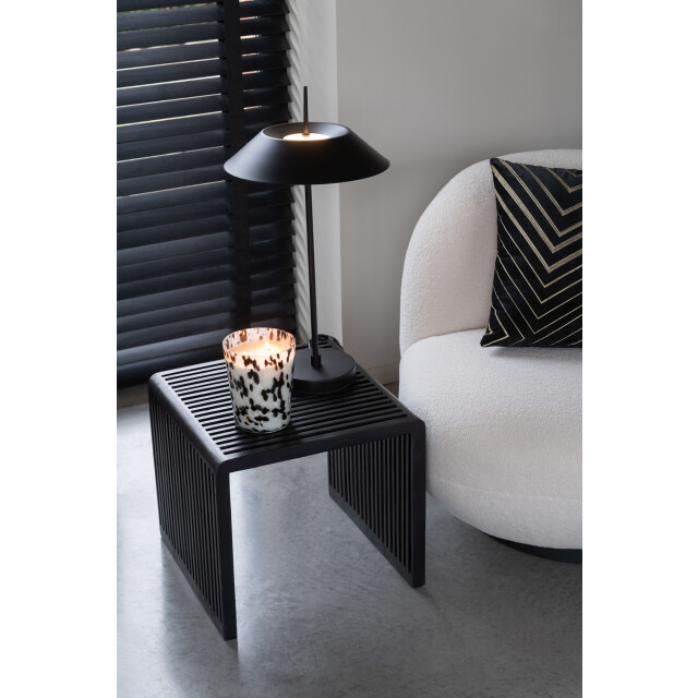 J-Line Set of 2 coffee tables cubic recycle teak black 40788 large