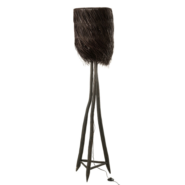 J-Line Lamp branch arthur wood brown large 30991 large