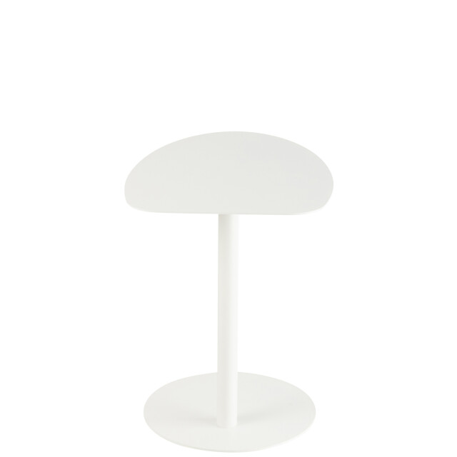 J-Line Side table ice metal white 46257 large