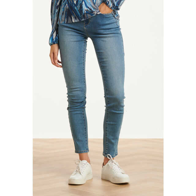 Smashed Lemon Mediumblauwe skinny jeans | 25631-825-XS large