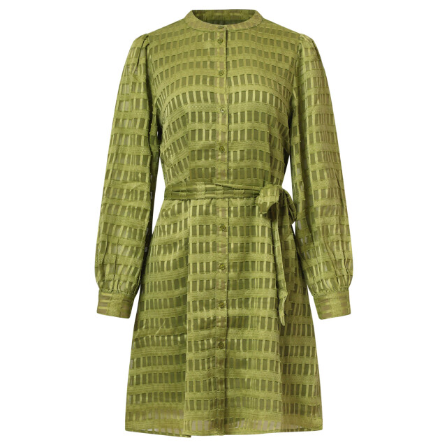 Smashed Lemon Dameskorte jurk met structuur | 25698-550-S large