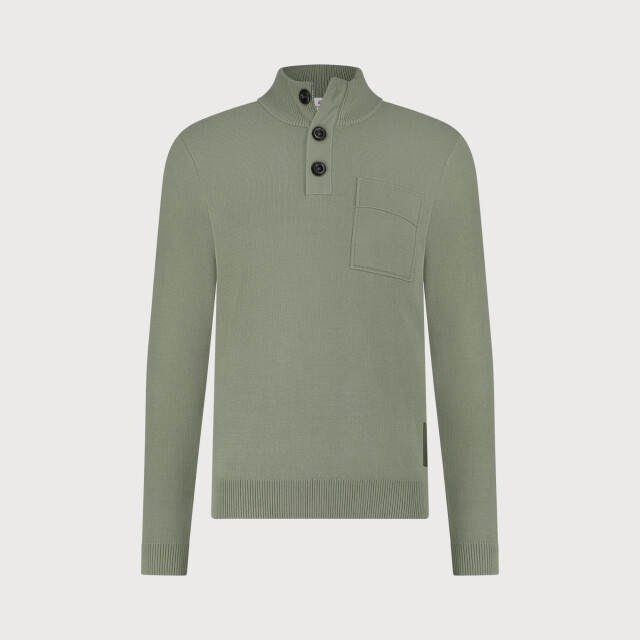 Blue Industry De pullover met knoop- en ritssluiting | KBIW25-M11 large