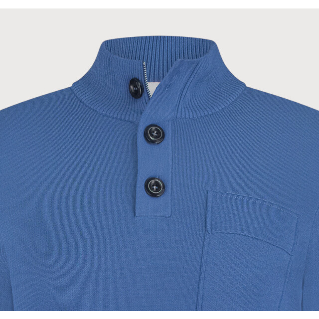 Blue Industry De pullover met knoop- en ritssluiting | KBIW25-M11 large