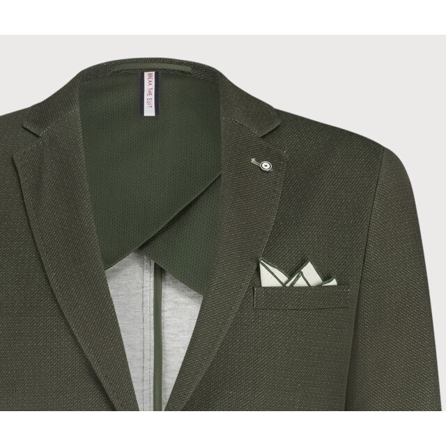 Blue Industry Het colbert met groen dessin | JBIW25-M7 large