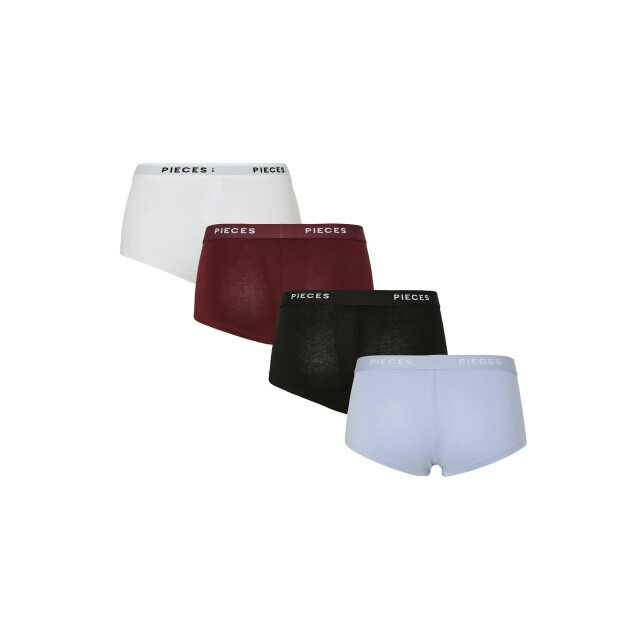 Pieces Dames hipster pclogo 4-pack color 17106857-Tawny Port large