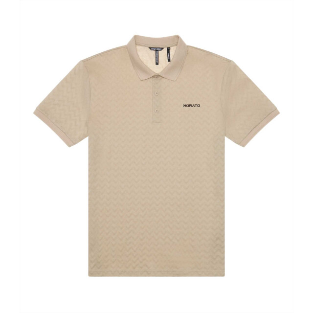 Antony Morato Polo s25 motif sand bruin MMKS02479 FA140281 large