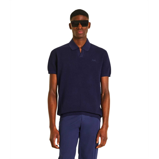 Antony Morato Trui polo s25 logo navy MMSW01503 YA100074 large